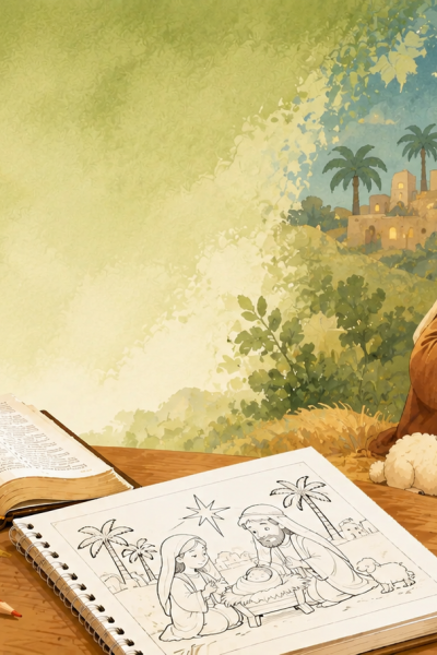 Atividades de Natal para imprimir sobre o nascimento de Jesus
